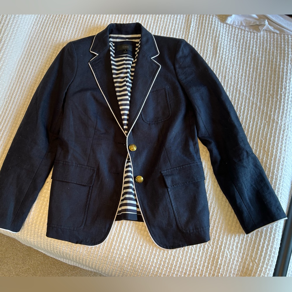COPY - Linen J Crew Blazer